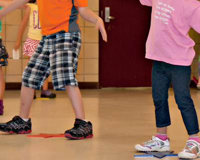 kids' dancing activity